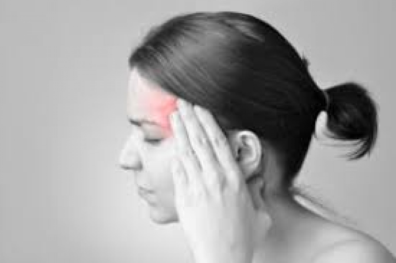 A right-sided headache
